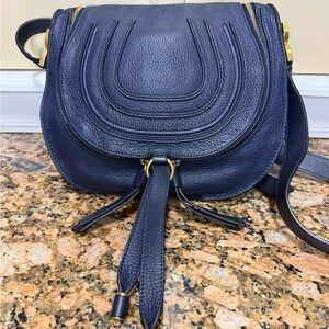 Preloved navy Chloe Marcie bag